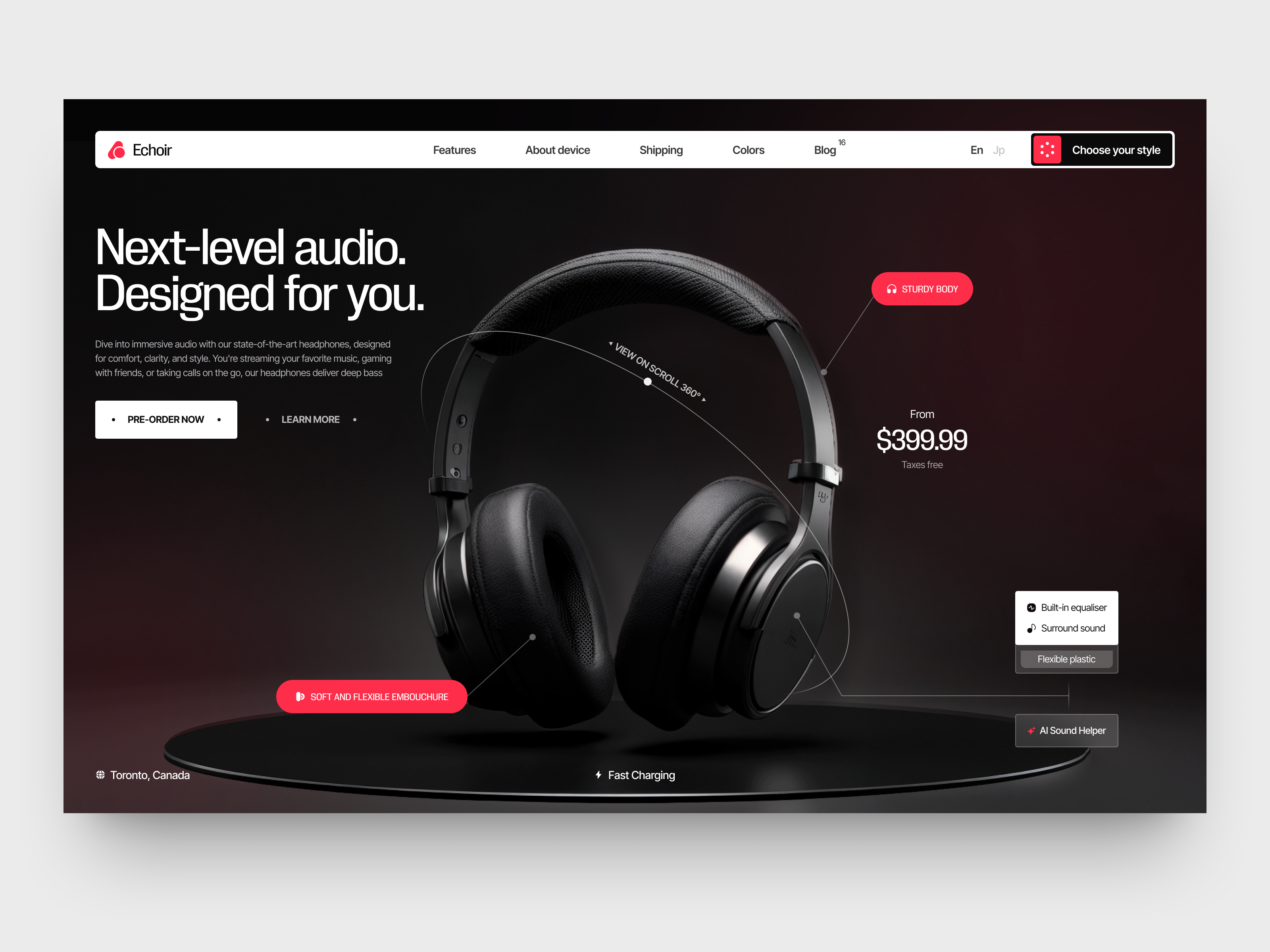 UI-UX for Audio Technology