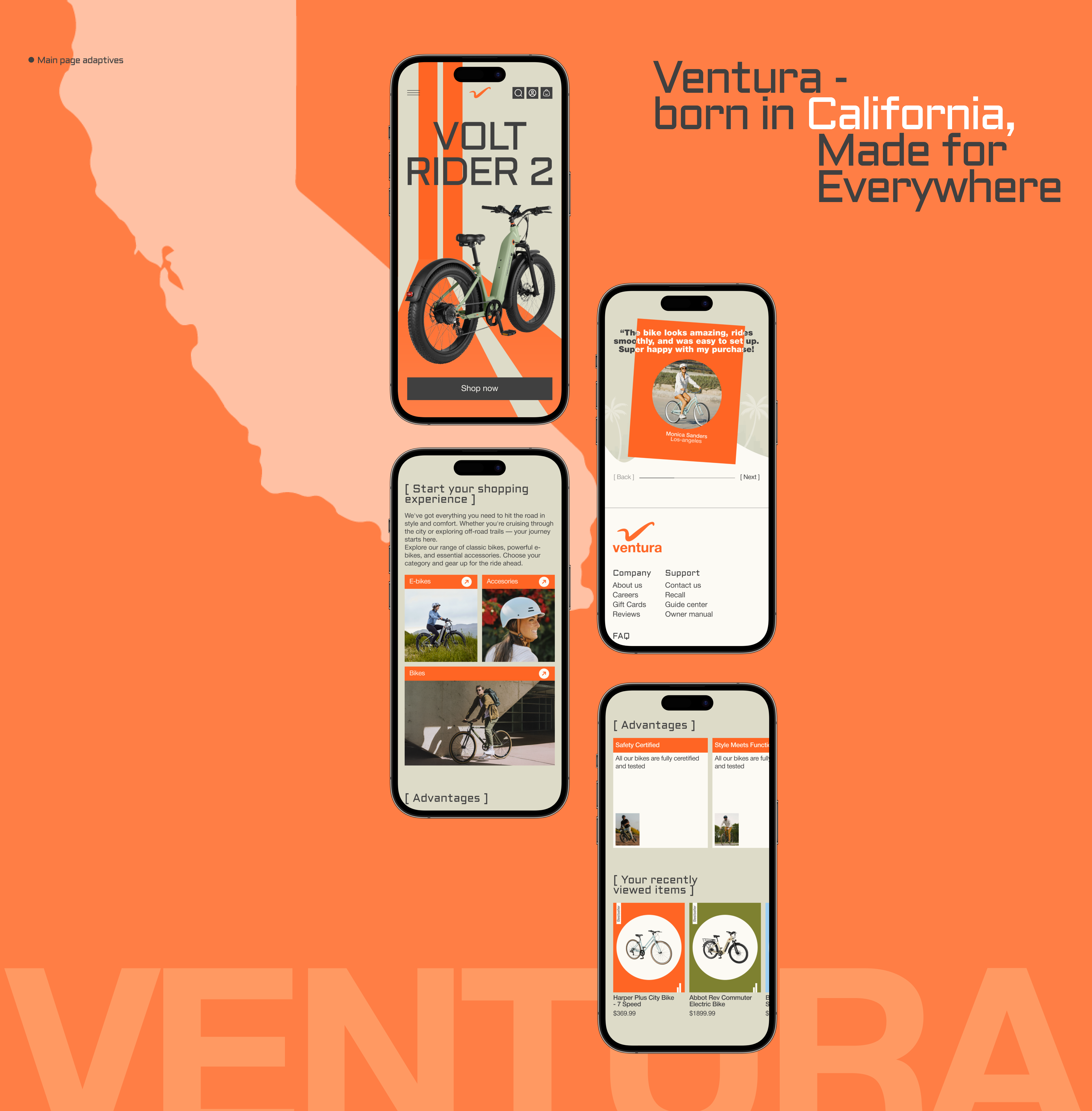 Ventura - e-commerce website design ui