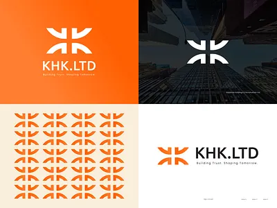 KHK.LTD – Real Estate & Construction Brand Identity 3d logo animation apps logo brand identity branding design elegant design graphic design illustration letter h logo letter k logo logo logo trends minimalist logo modern logo motion graphics realestate logo