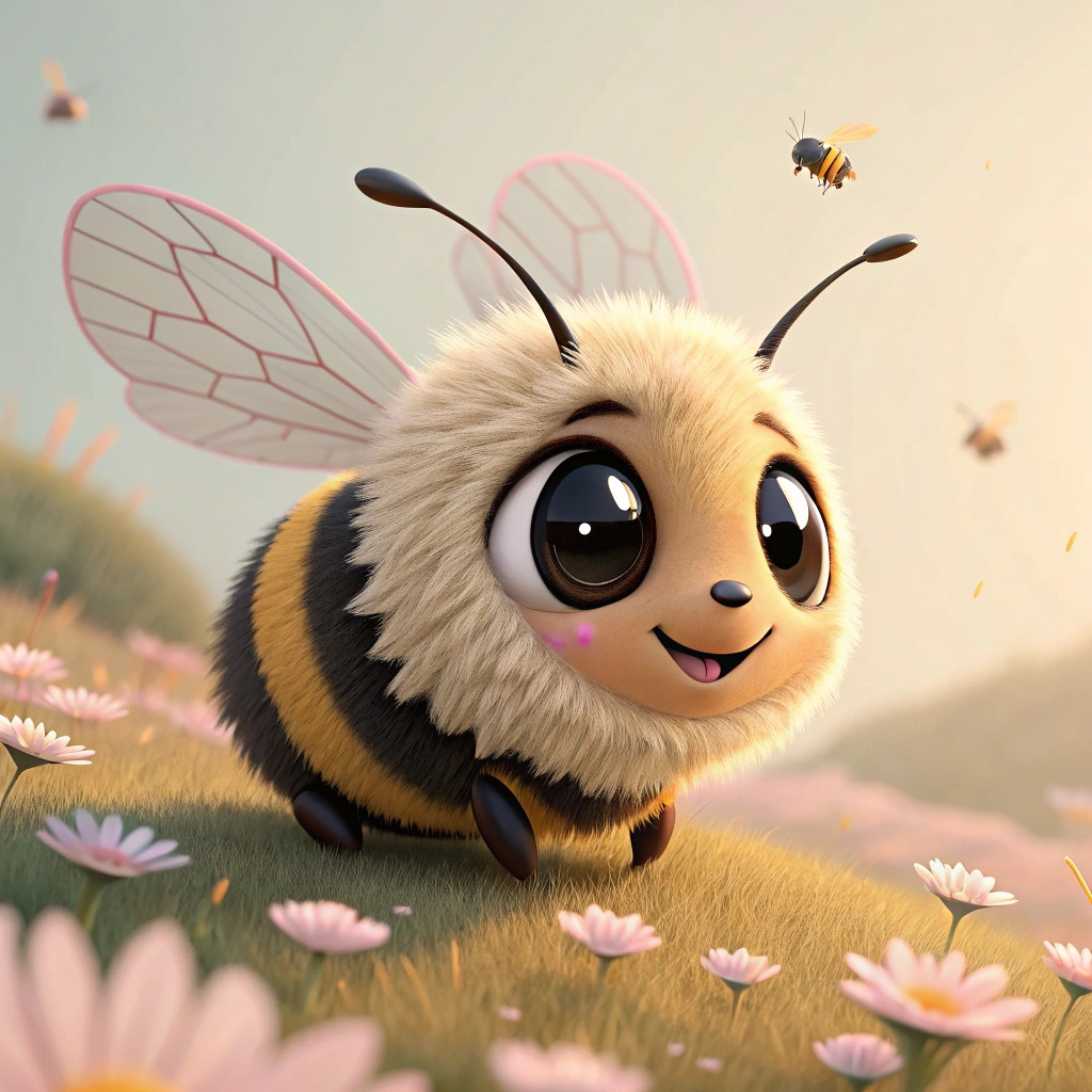 "Buzzy Bee" | Cheerful 3D Cartoon Character