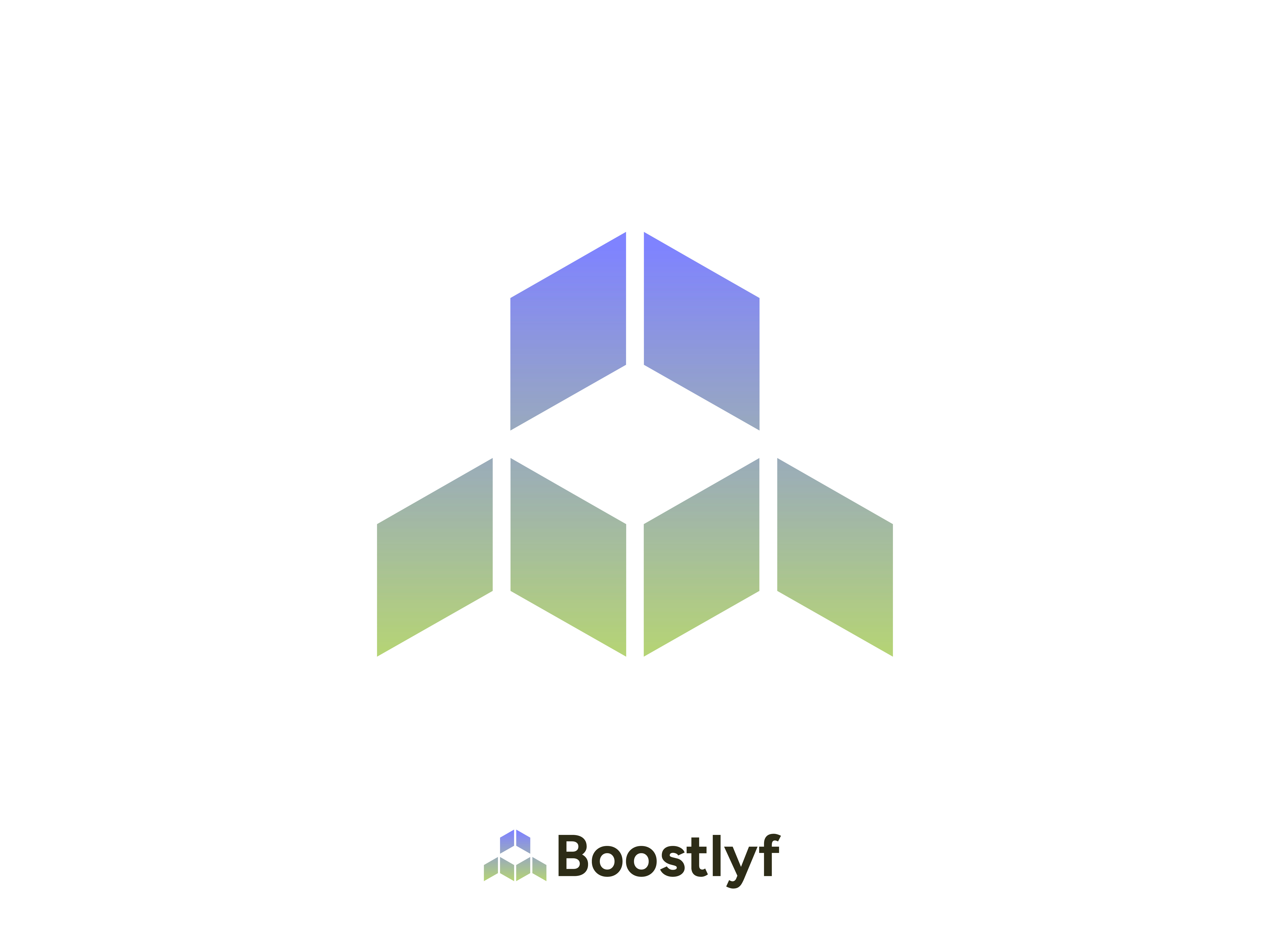 boost logo design with cube 3d boost boost logo box logo brand identity branding cube icon illustration logo logo design