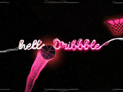 Hello Dribbble design graphic design illustration typography