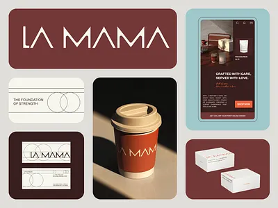 La Mama — Branding & Packaging Design 3d branding branding studio cafe coffee coffee brand identity coffee branding coffee packaging coffee shop design espresso graphic design logo logo design motion graphics packaging typography ui ui ux web design