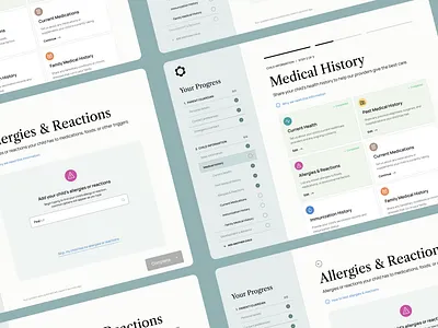 UX/UI design for Bloom Pediatrics, a pediatric telehealth app app health medical ui uidesign ux uxdesign uxui uxuidesign webdesign
