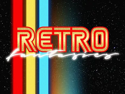 Retro Fantasies graphic design retro typography