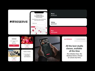 UX/UI design for fitness membership site app components exercise fit training ui uidesign ux uxdesign uxui uxuidesign