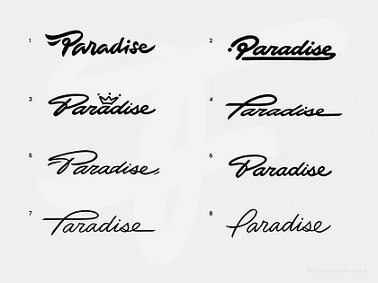 Paradise: golf logo exploration