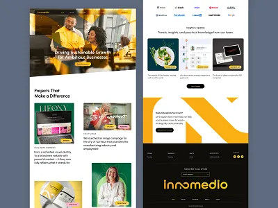 Creative Growth & Branding Agency Website design agency figma landing page ui user interface ux website website design
