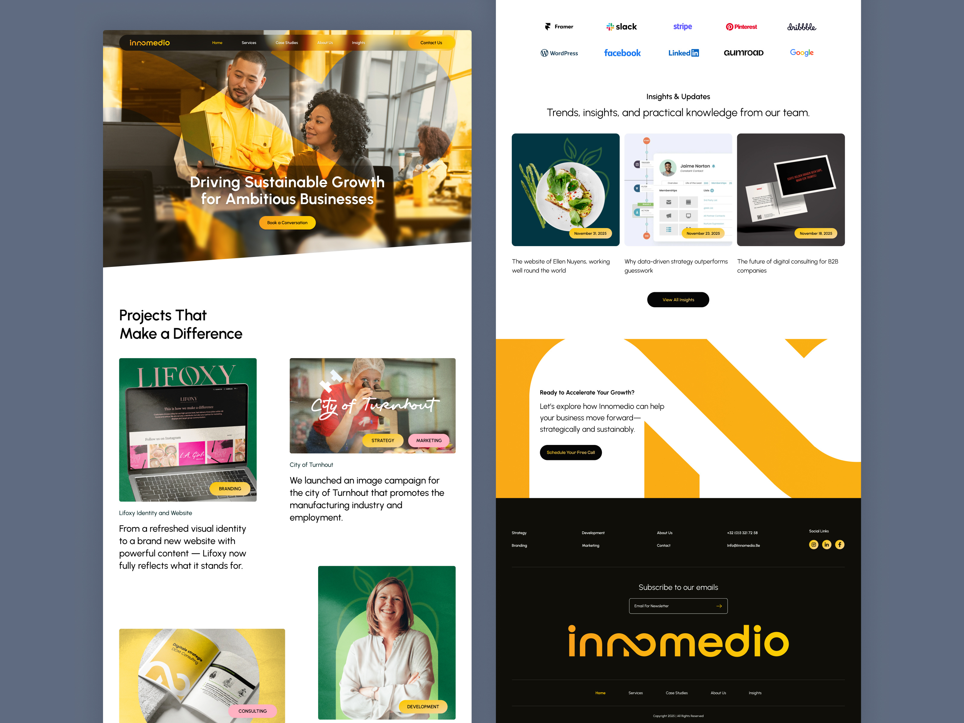 Example of Website Design (5 Pages)
