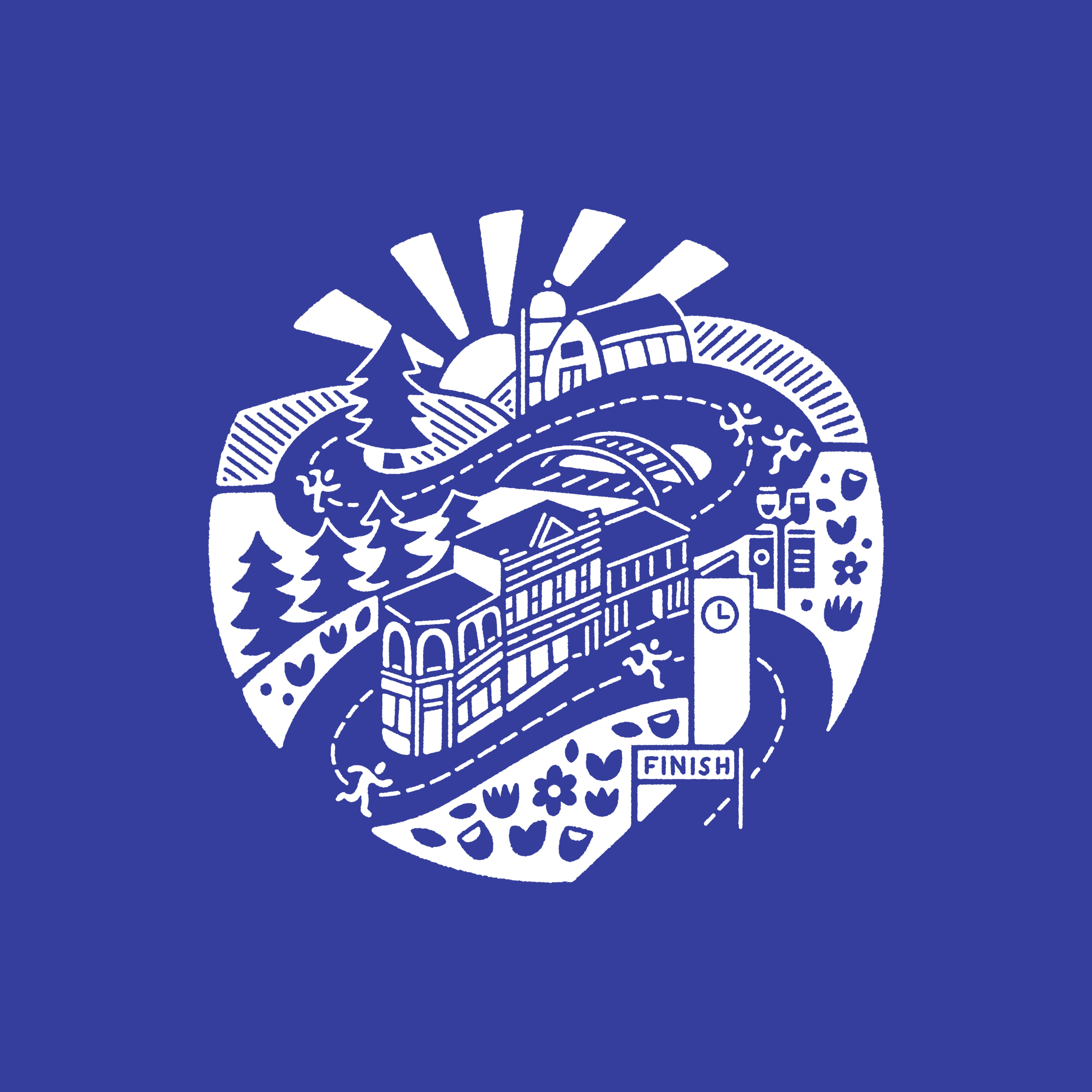 Zeeland Zoom 2024 5k badge farm logo race run shirt town zeeland zoom