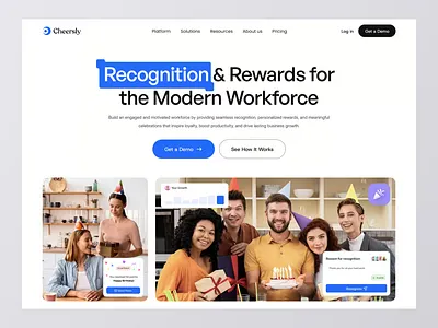 Landing Page interface product saas service startup ui ux web