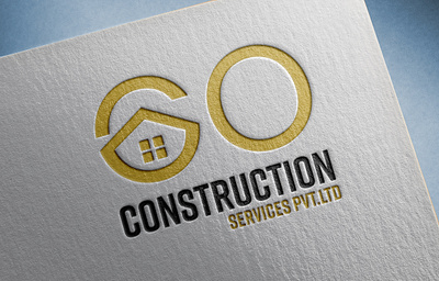 GO Constructions Logo art branding design facebook flyer graphic design illustration instagram logo motion graphics photoshop post twitter ui vector