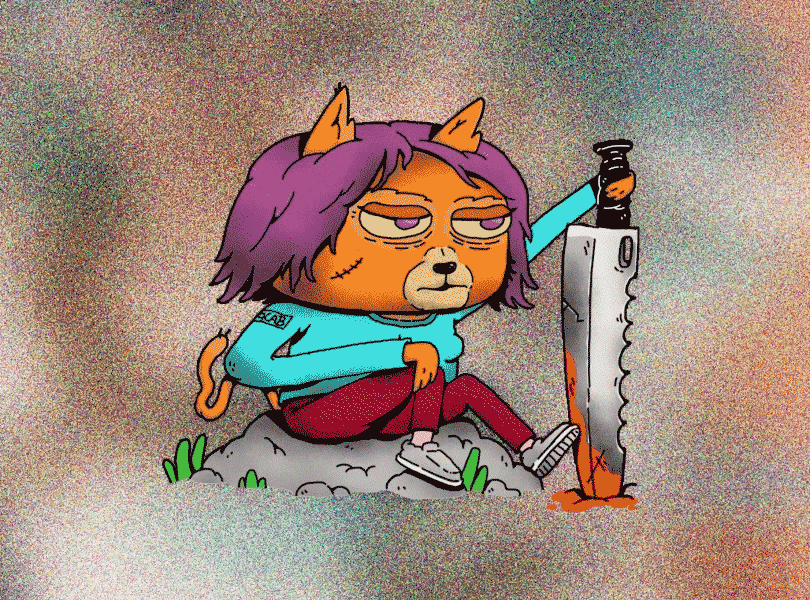 The Weight of Steel adult swin adventure time cartoon cartoon style cat decoration design doodle illustration illustrations kitty knife low bro raw