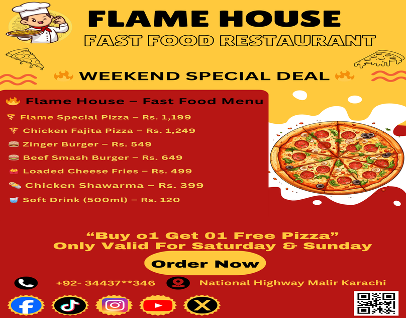 RESTAURENT DEAL MENU graphic design