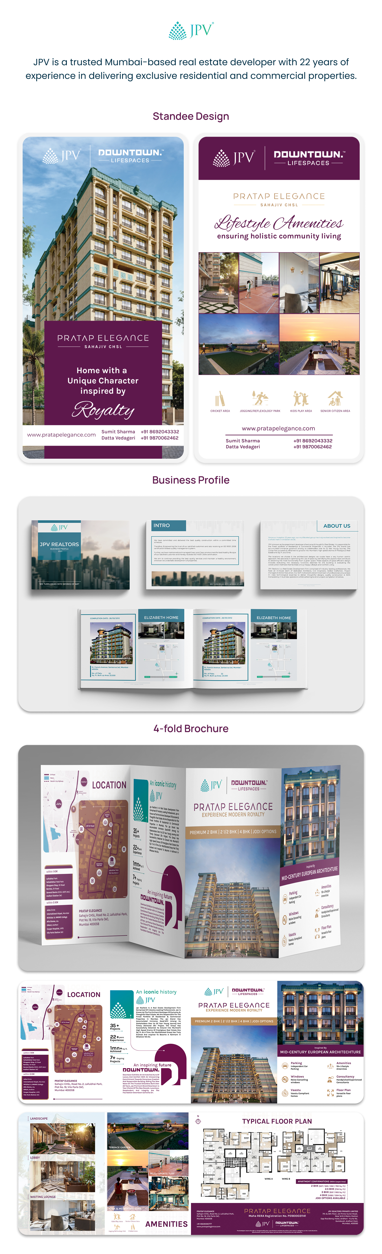 Branding & Print Design - JPV Realtors branding graphic design