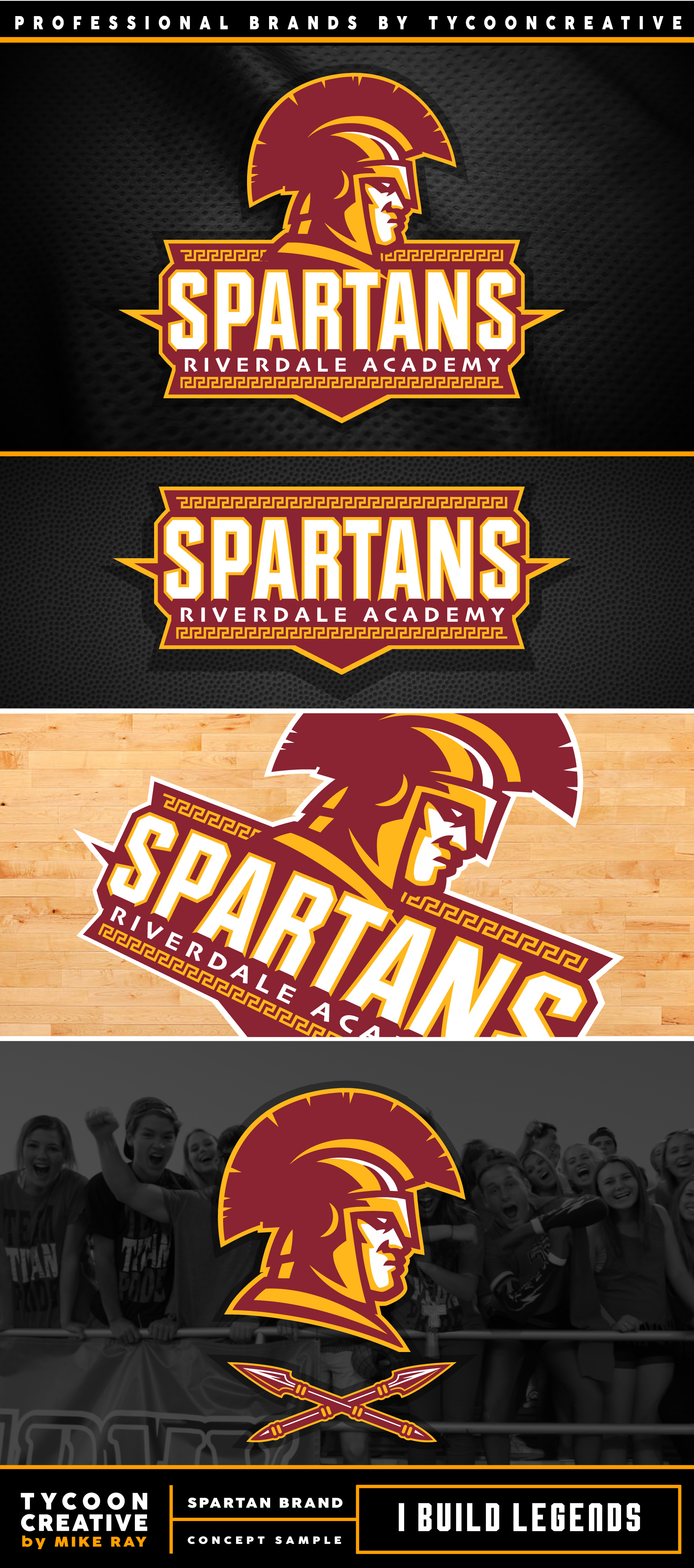 SCHOOL BRANDING branding graphic design illustration logo mascot mike ray school branding spartans sports branding tycoon creative vector