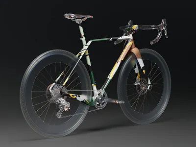 Art Bike bicycle bike concept design cycling gravel bike minimal design nature inspired visual design