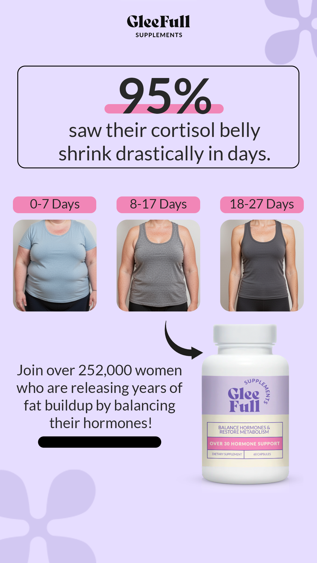 Gleeful Supplements Ads