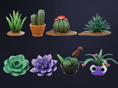 3D Plants Mexico 3d 3d illustration character design cinema 4d illustration ilustracion kid plants