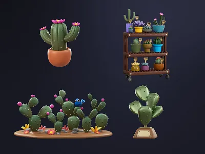 3D Plants 3d 3d illustration character design cinema 4d design illustration ilustracion kid