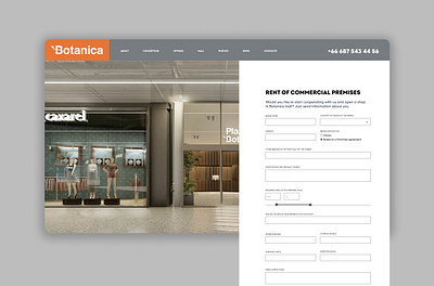 UX/UI design; form for clients - tenants of retail premises dailyui figma prototype design figma form graphic design logo ui ux vector