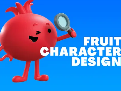 Fruit Character design 3d 3d illustration character design cinema 4d design illustration ilustracion kid