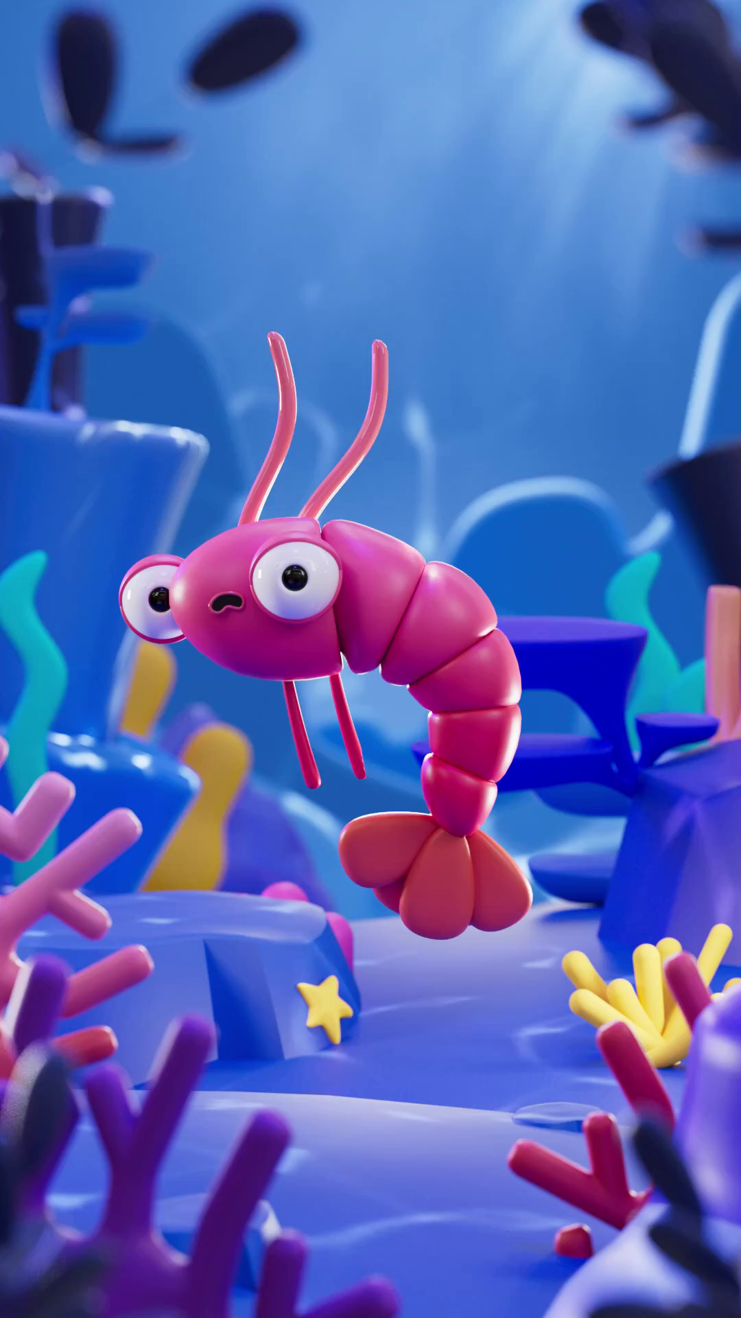 Shrimp 3D animation