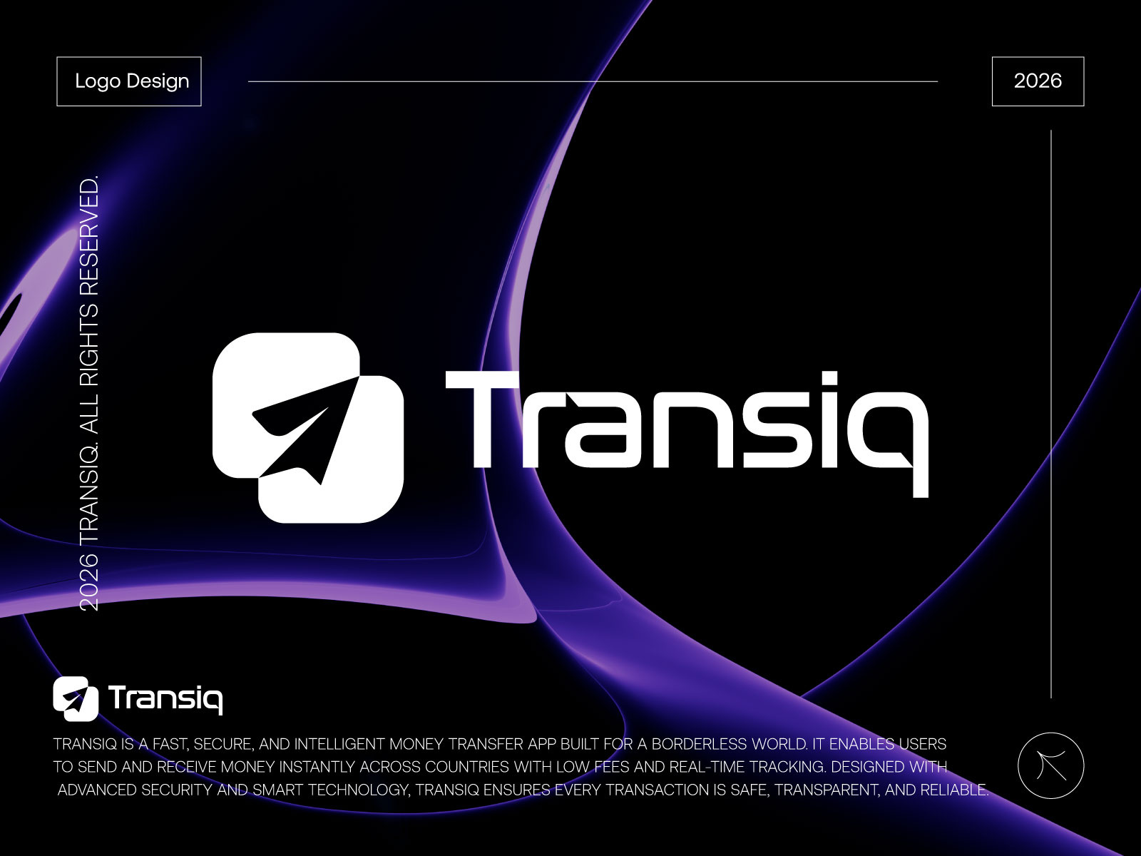 Transiq - Modern Logo Design brand identity branding design finance finance app financial fintech icon identity logo logo design logo designer logodesign logos logotype money tech transfer typography