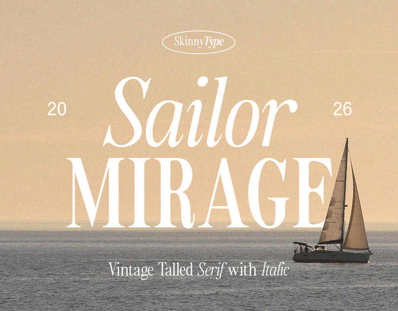 Sailor Mirage | Vintage Variable Serif 3d animation branding calligraphy design editorial font graphic design illustration logo motion graphics serif type design typeface typography ui variable vintage