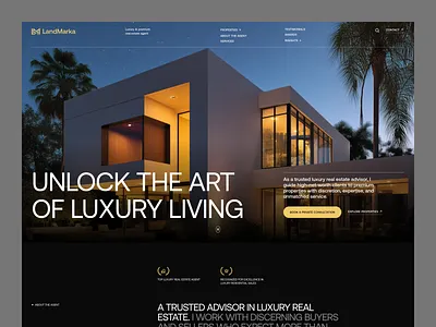 Luxury Real Estate Website Design animation apartement best web design landing page luxury minimalist logo luxury real estate luxury real estate taglines luxury website mobile website modern website property agent property booking property developer property website real estate real estate lifestyle real estate ui real state inspiration web design website