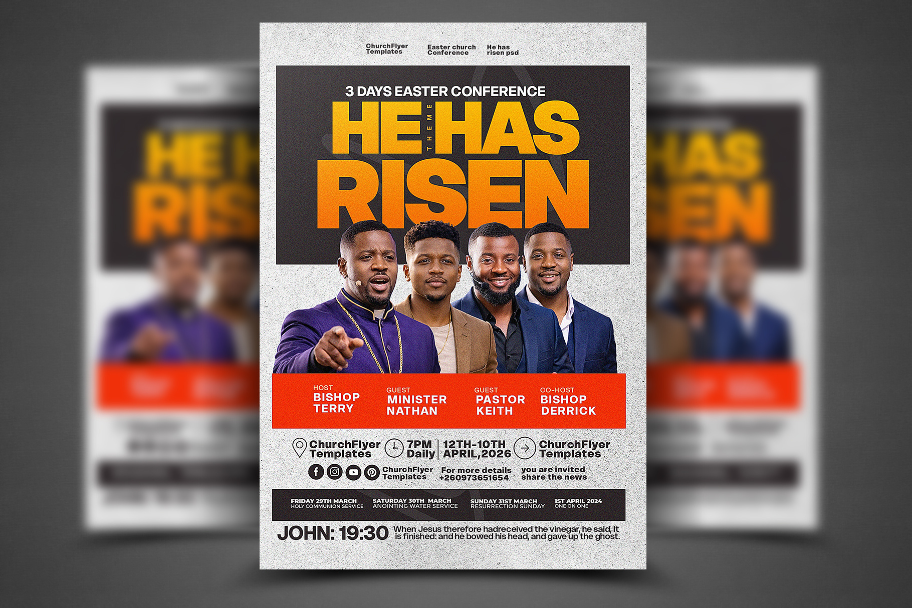Example of Easter Conference Poster Designing