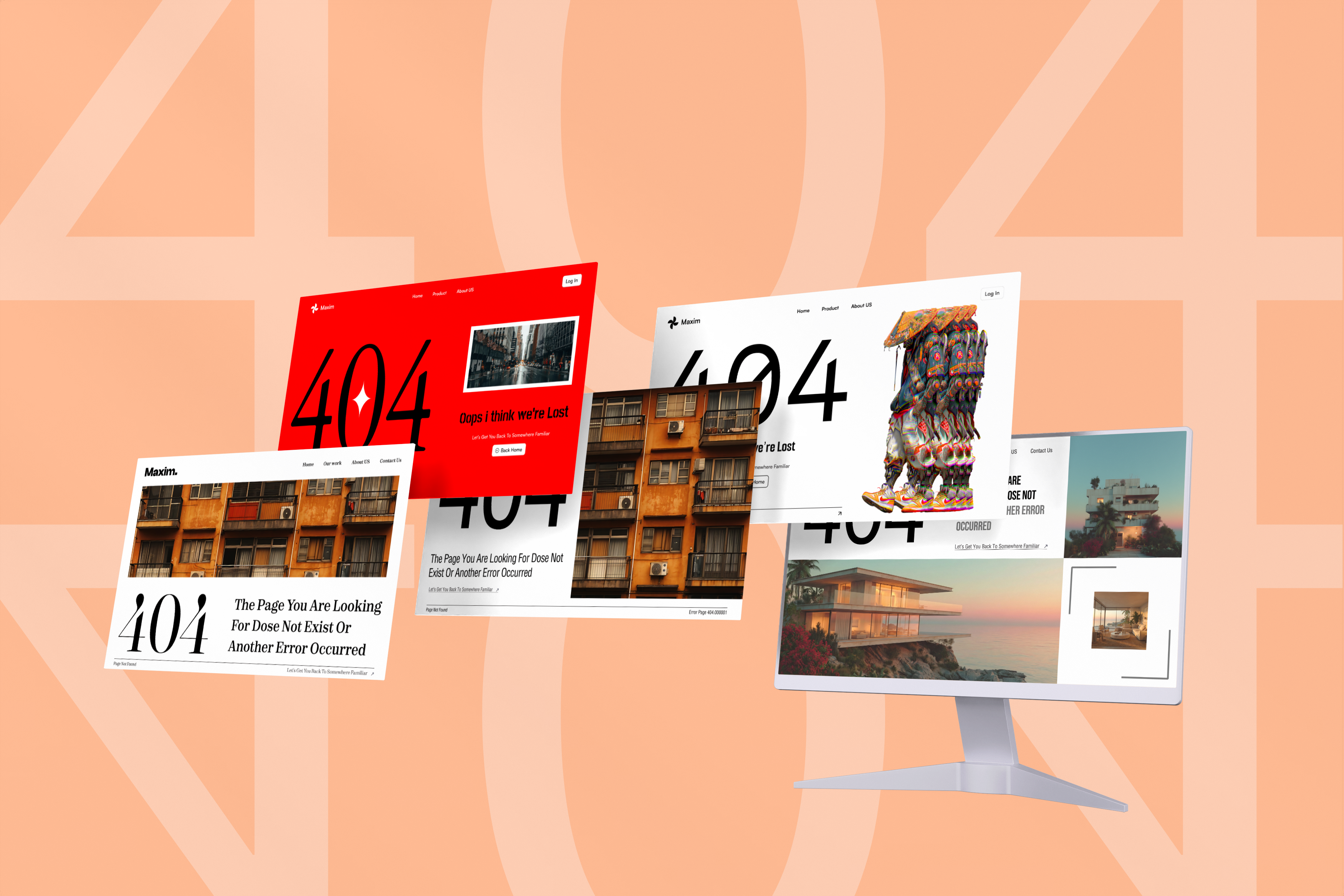 404 ERROR Pages modules 1 404 404 design 404 design pages 404 designs 404 error page 404 page 404 pages design concepts error page layout designs ui ui layouts visual design