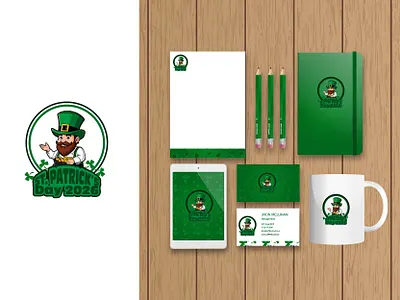 A Mini Brand id Design for St. Patrick's Day. adobe illustrator branding colorful design graphic design green illustration logo ui vector