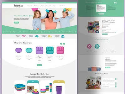 🌿 Eco Kids Tableware E-commerce Website Design css design ecommmerce html illustration ui web design web development website design website redesign wo woocommerce wordpress