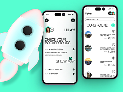 Travel App Concept 3d app creative design interface mobile travel travel app trip typography ui ux