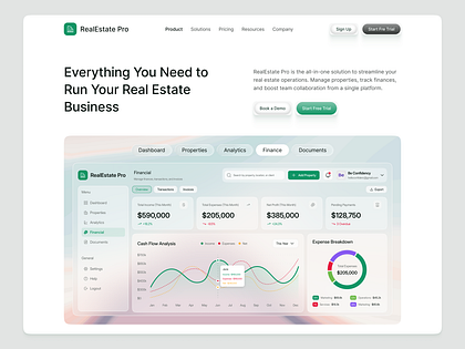 Property Management SaaS Website UI/UX | Product Overview