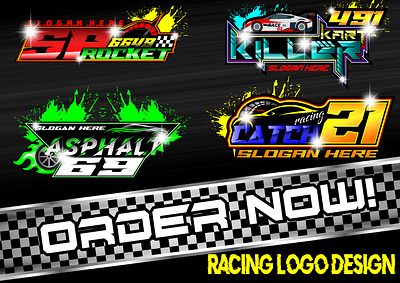 RACING LOGO DESIGN auto detailing logo banner design car logo car wash illustration logo racing logo trucking logo