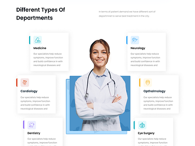 Hospital Web UI app branding design graphic design illustration logo ui ux