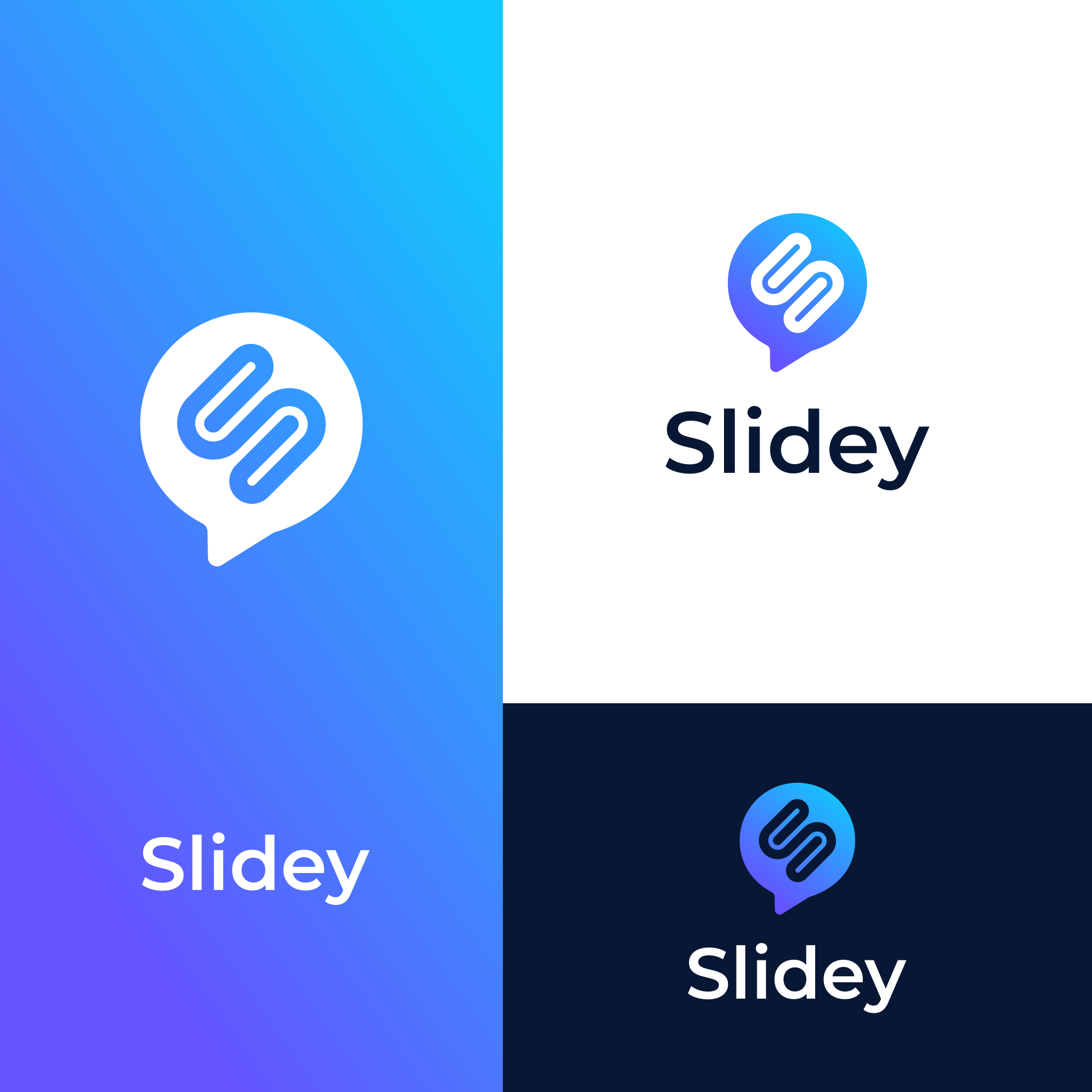 Slidey Modern Minimal logo 3d animation branding design graphic design illustration logo motion graphics ui vector