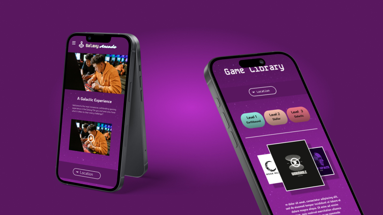 Galaxy Arcade app concept