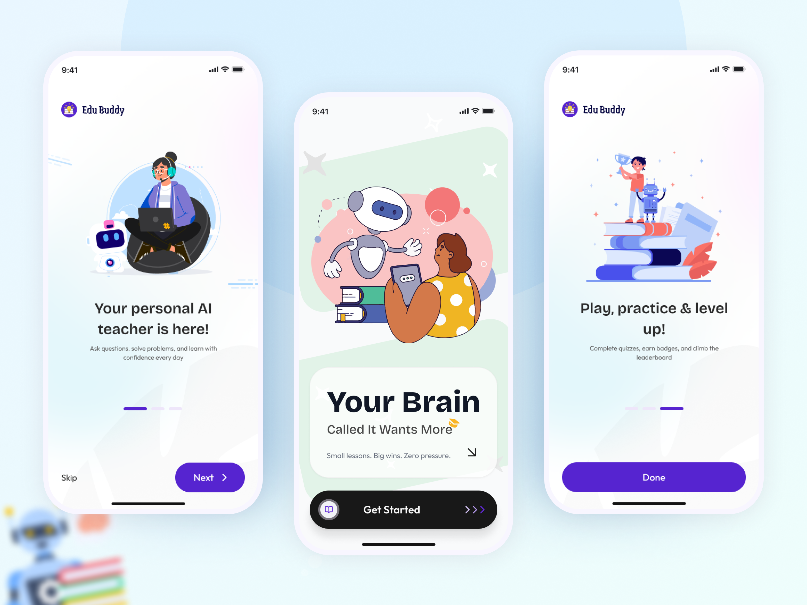 AI-Driven Social e-Learning App ai driven app ai education app ai learning app ui design edu app education app elearning figma learning app learning platform mobile app ui mobileapp onboarding online class productdesign social ecosystem study app ui uiux university scholl