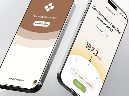 freud v3: AI Mental Health App - Mindful Assistant Onboarding UI