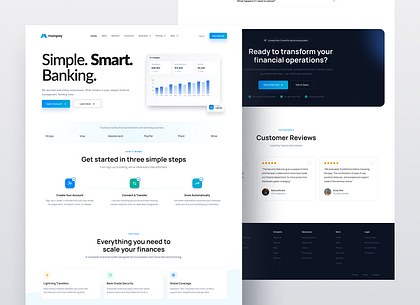 Website Design for Fintech - Saas UI UX Design