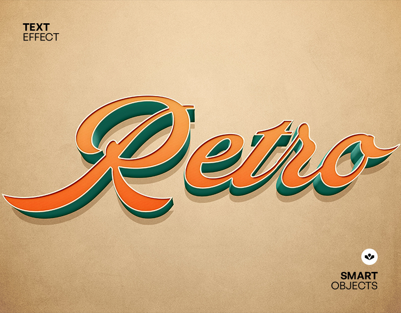 Retro Text Effect