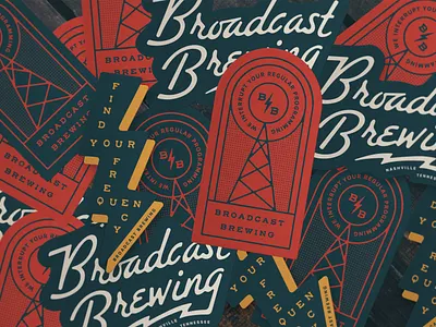 Broadcast Brewing beer branding brewery broadcast design illustration nashville packaging