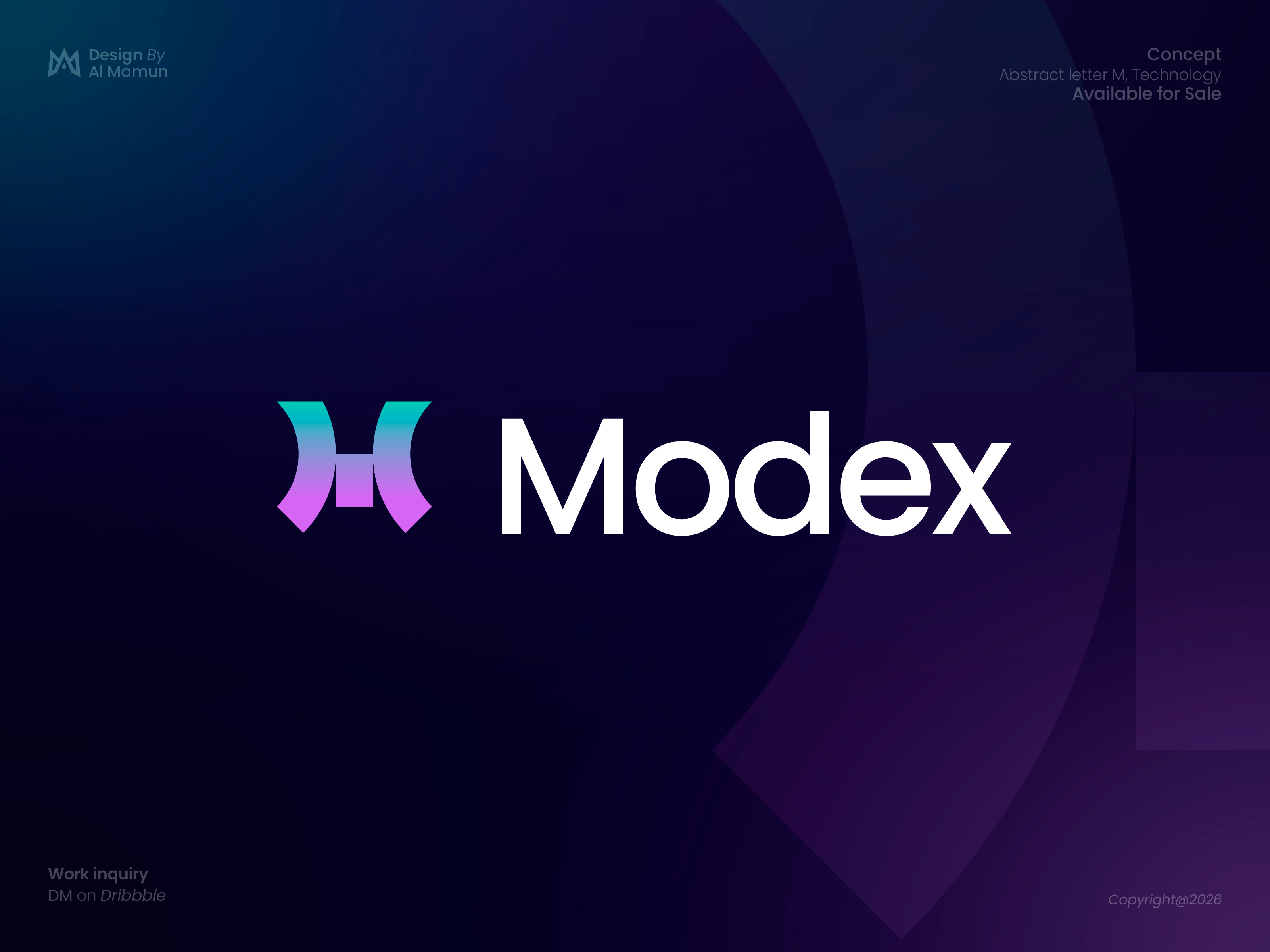 Abstract Letter M, Technology, Software Logo branding business gradient letter m logo logo logo design logo designer logo icon logo mark m logo marca modern modern logo modex software logo symbol tech logo technology logo timeless unique