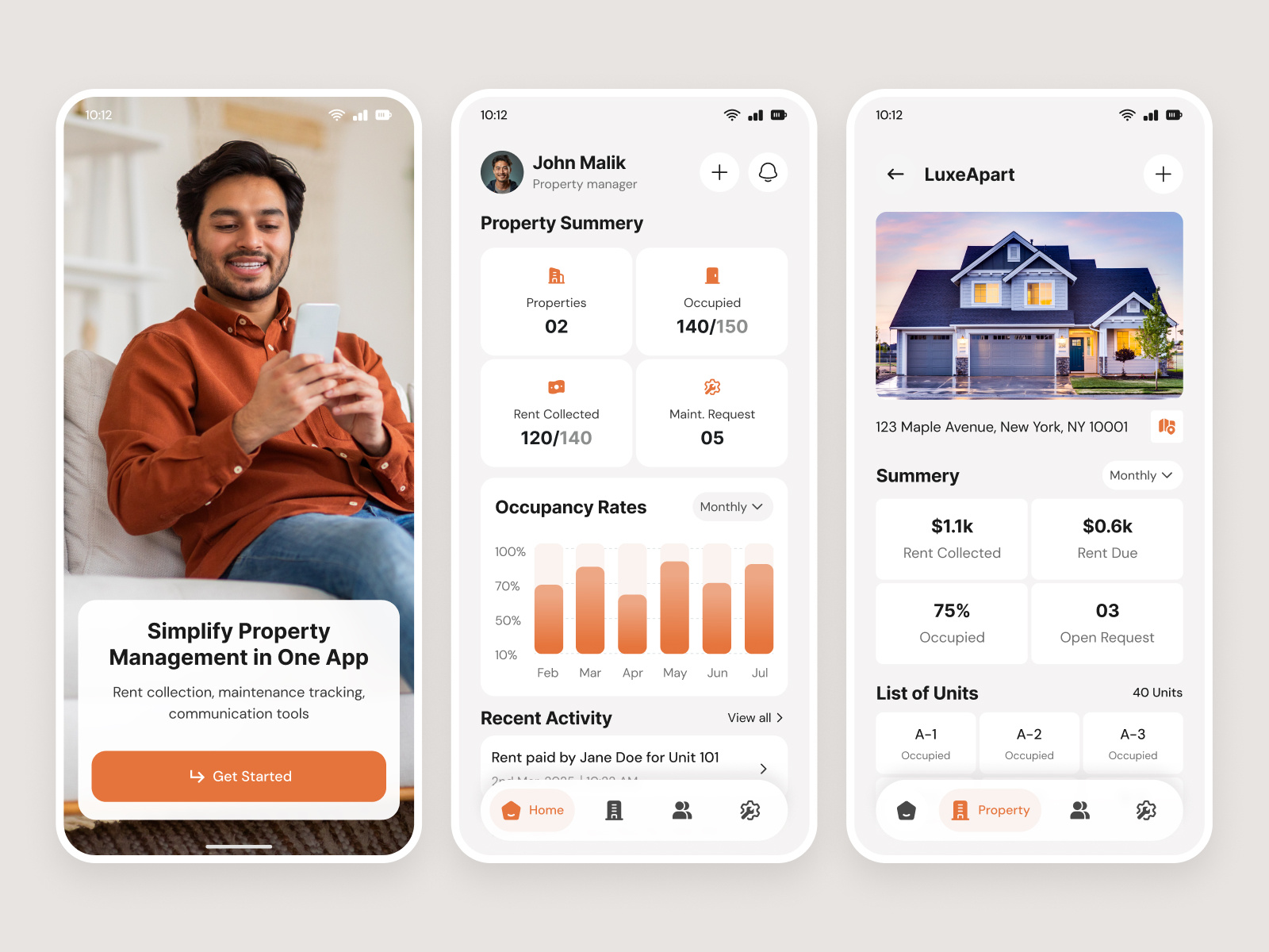 Property Management App UI/UX Design