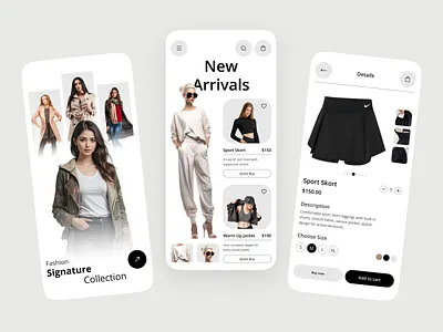 Luxury Fashion Shopping App | Minimal UI Design app design clothing clothing app design e commerce ecommerce ecommerce app fashion fashion app fashion store ios luxury brand luxury fashion marketplace mobile app online shop online shopping shop shopping app ui design