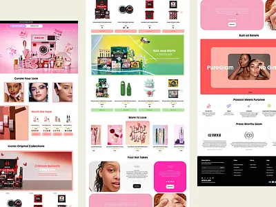 SheGlam Cosmetics UX/UI Redesign design ui website