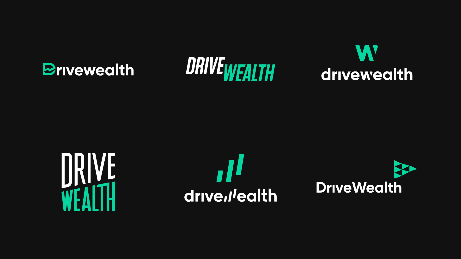 DriveWealth Logo Concepts branding concept design illustration logo